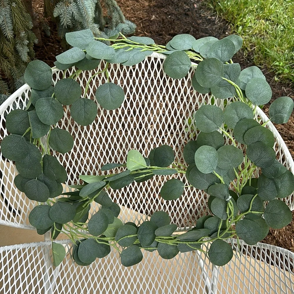New 6 foot of silver dollar eucalyptus garland (5) available!